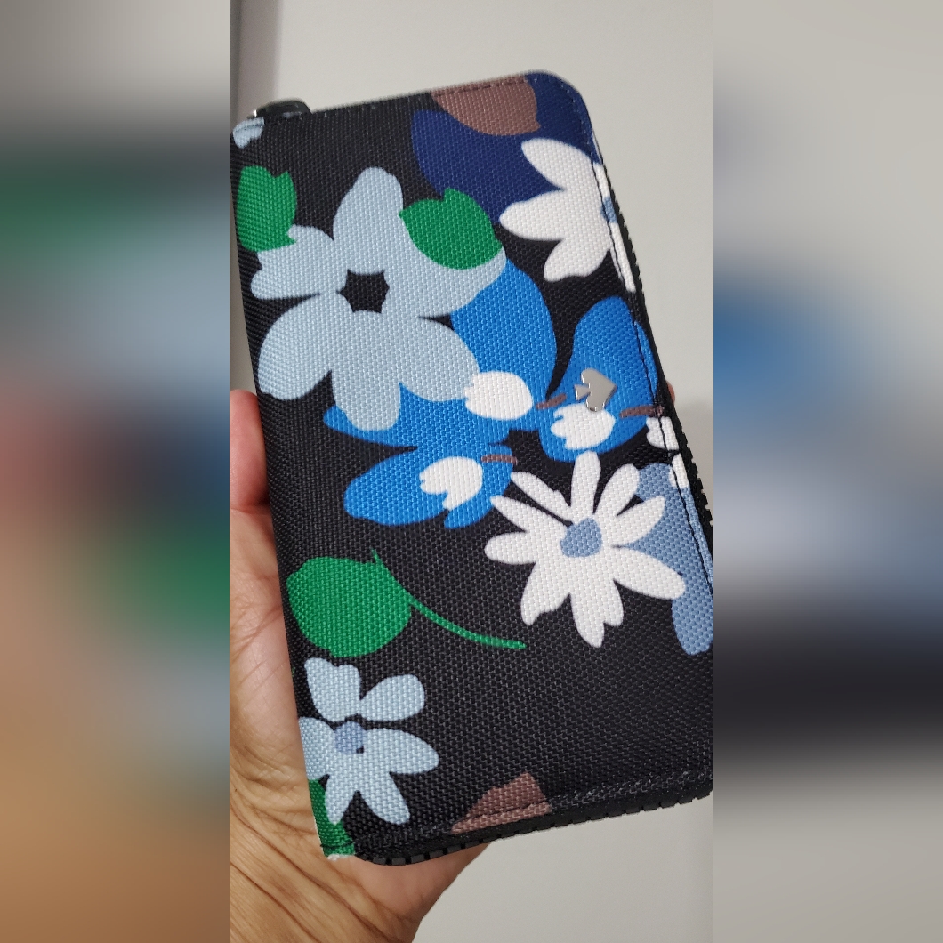 Kate Spade Black Floral Pouch
